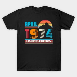 April 1974 Limited Edition | Awesome Since 1974,Classic 1974 T-Shirt